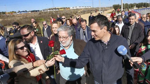Pedro Sánchez anuncia en Dos Hermanas su candidatura a la Secretaría General del PSOE