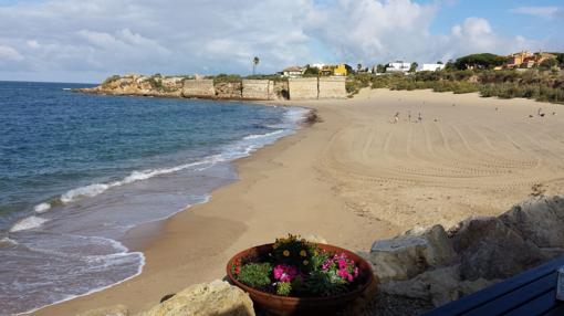 Playa de La Muralla, en El Puerto