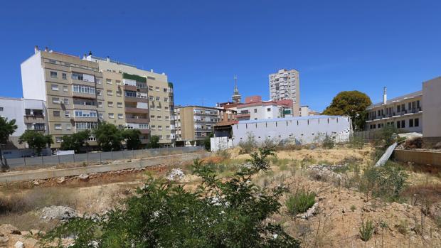 Estado del solar del antiguo pabellón Portillo.