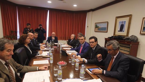 Reunión del último consejo de Eléctrica de Cádiz en el que se rechazó el bono social.