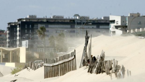 Levante con rachas muy fuertes en Cádiz