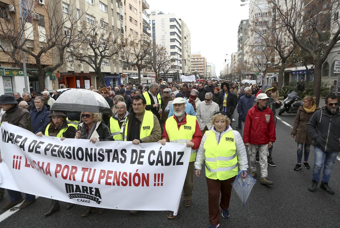 Manifestación de la Marea Blanca gaditana