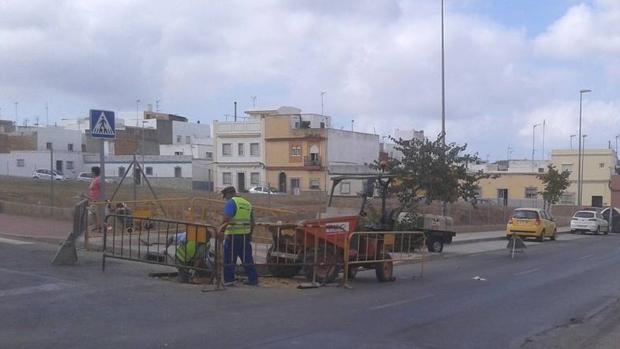 Operarios en Chiclana