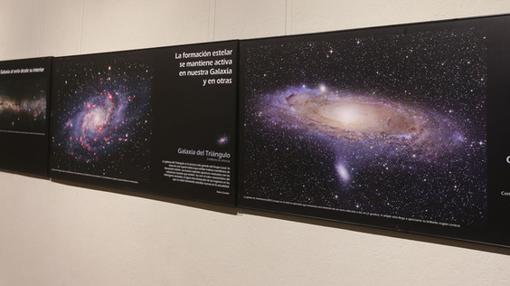 Panel de la exposición El Universo, espacio profundo