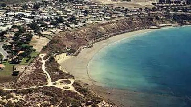 Imagen aérea de la playa de Fuentebravía