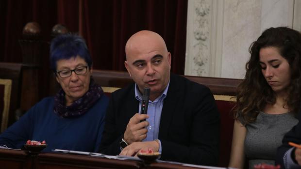 David Navarro, durante una intervención en el Pleno.