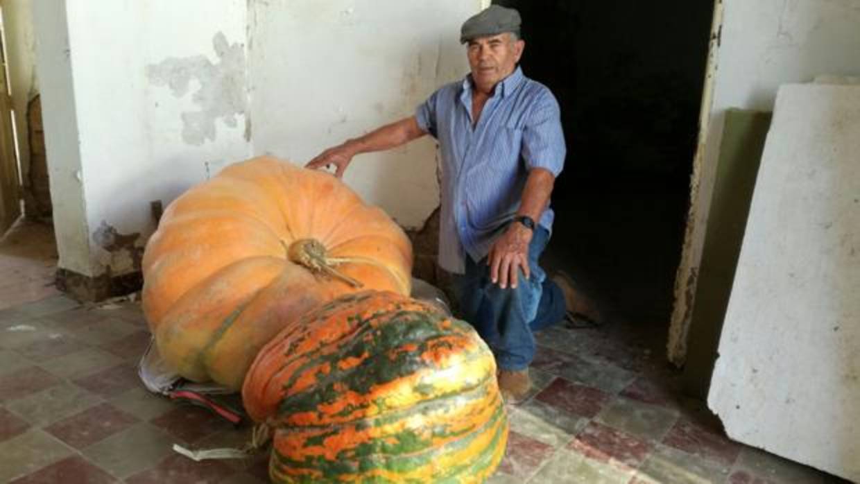 El agricultor con la calabaza