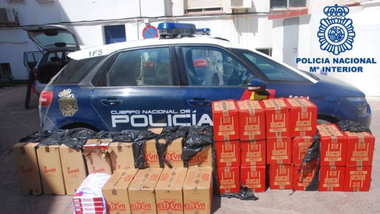 Una imagen del tabaco del que se ha incautado la Policía Nacional