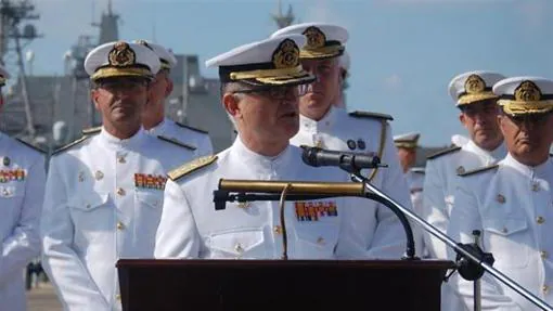 El Almirante de la Flota (ALFLOT), Juan Rodríguez Garat.