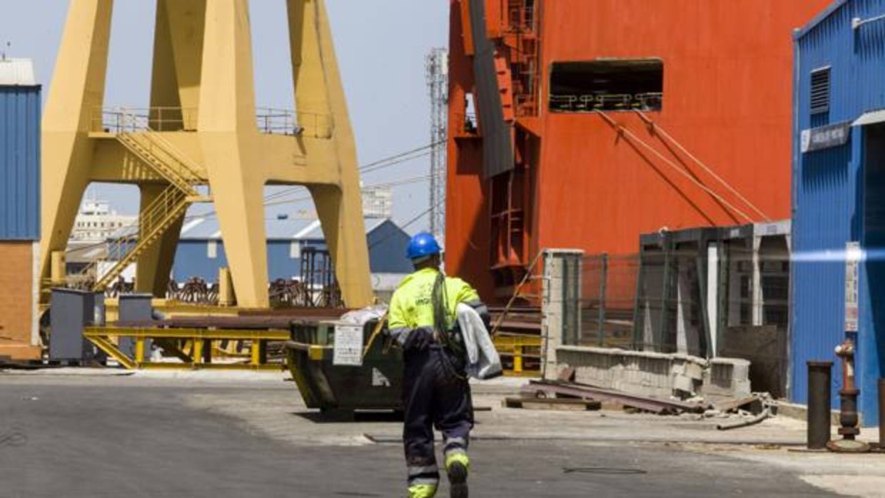 Instalaciones de Navantia en Cádiz