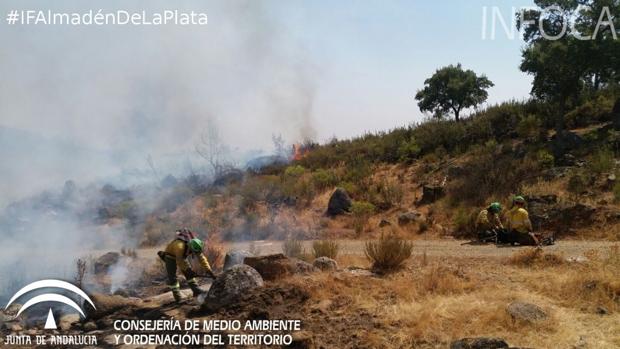 Despliegan 15 aeronaves y cien efectivos por los incendios en la Sierra Norte