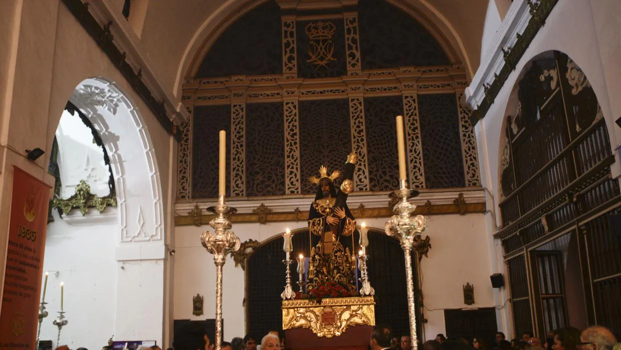 La imagen de Jesús Nazareno, en su templo de Santa María.