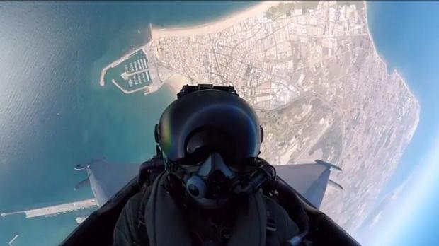 Así se ve Rota desde un Eurofighter del Ejército del Aire