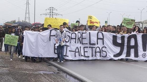 Imagen de las movilizaciones de alumnos en mayo de 2016