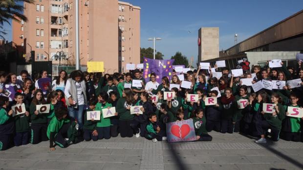 El colegio Argantonio, contra la violencia machista