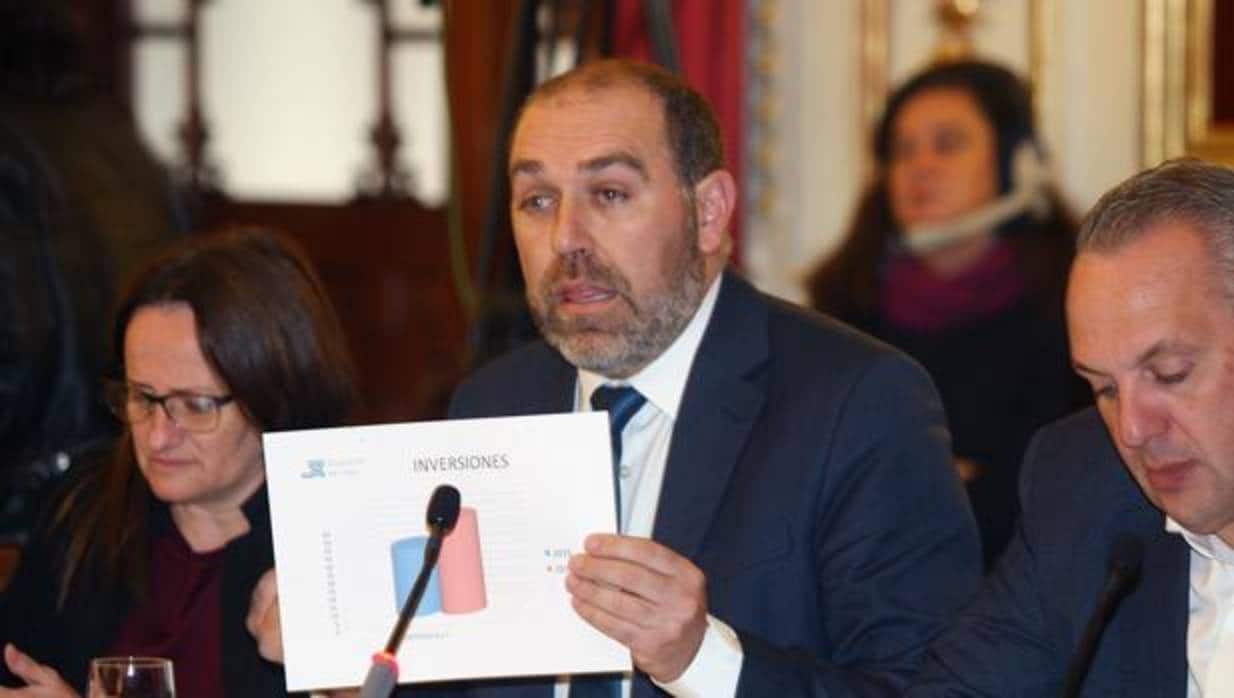 Jesús Solís, responsable del área de Servicios Económicos, presenta el presupuesto de Diputación.
