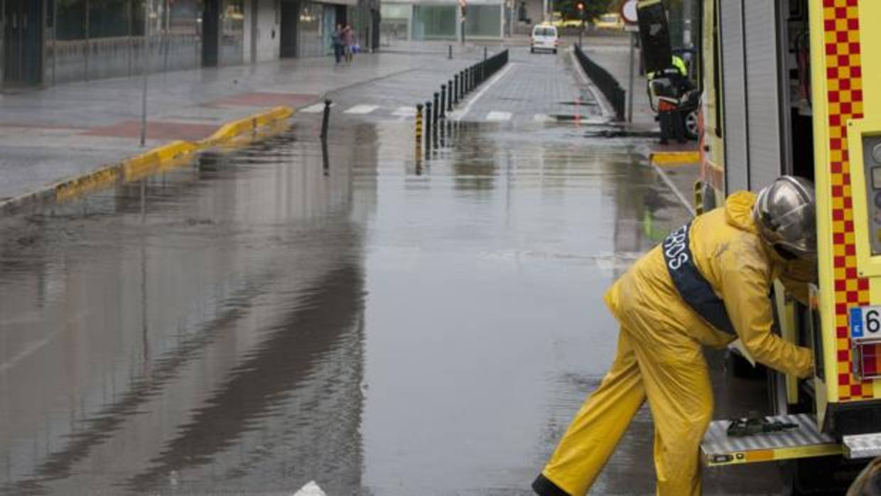 Los bomberos de Cádiz en otra actuación