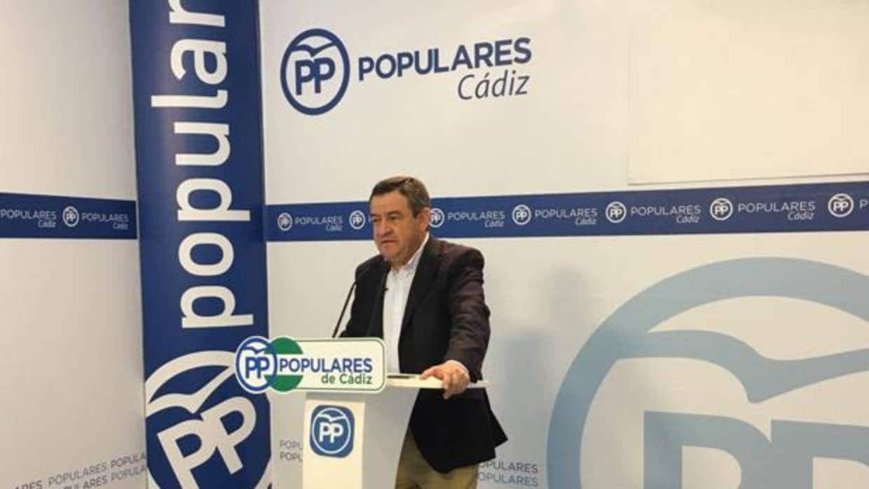 El portavoz del Partido Popular en la Diputación provincial de Cádiz.