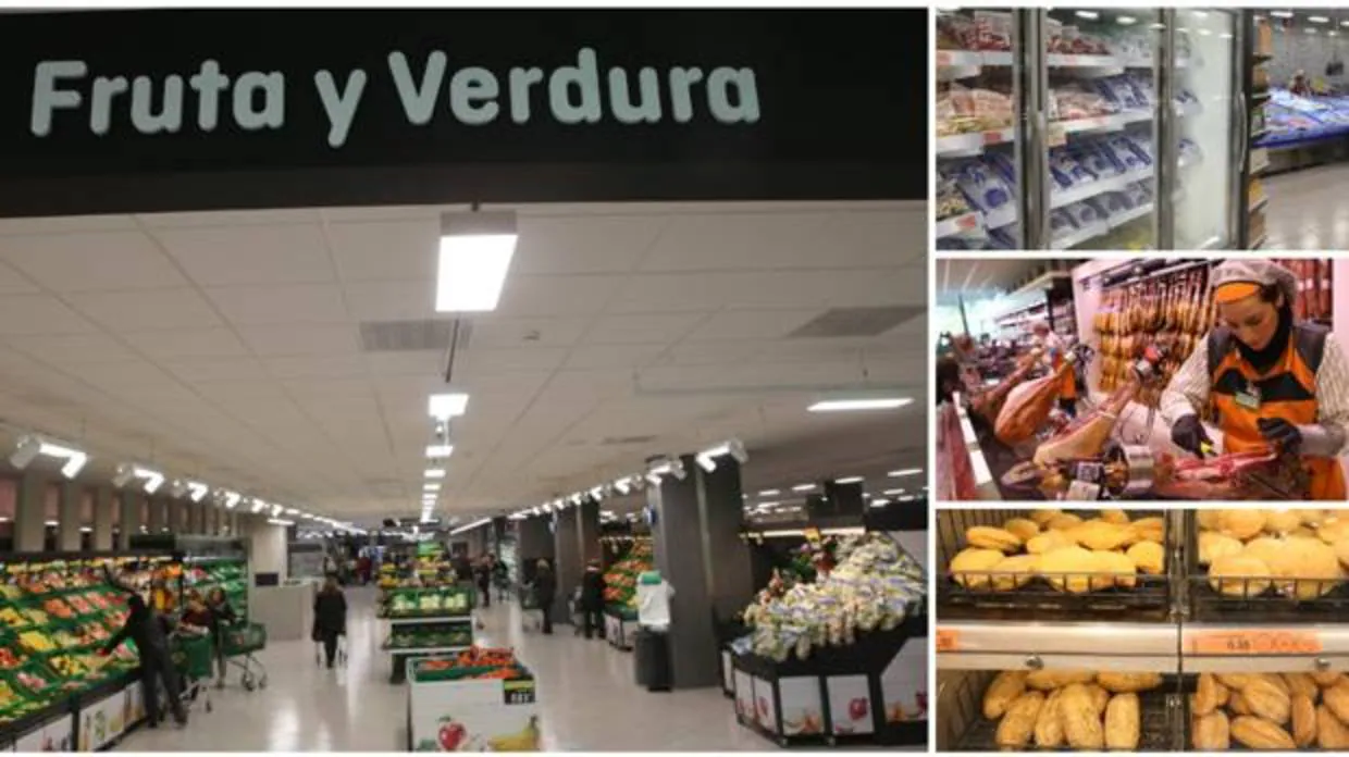 El interior del supermercado de Mercadona de la Avenida de San Severiano destaca por su amplitud y calidez.