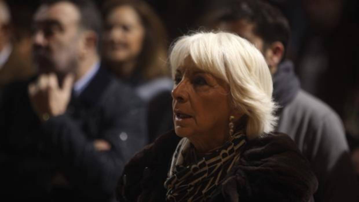 Teófila Martínez, durante el homenaje al Día de Andalucía