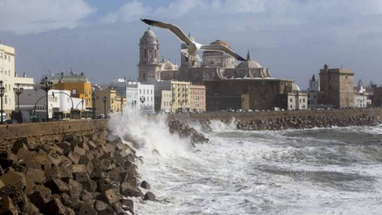 Las olas han alcanzado un máximo histórico en el Golfo de Cádiz
