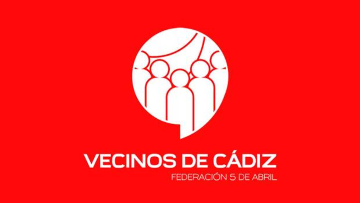 Nuevo logotipo de 'Vecinos Cádiz-Federación 5 de abril'