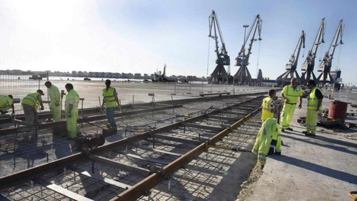 En la imagen, primer tramo del tren de La Cabezuela. La previsión es arrancar el resto de la obra el próximo año