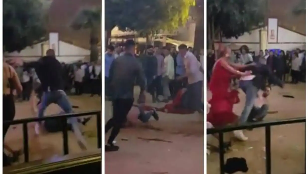 Vídeo de una brutal pelea en la Feria de Jerez 2018