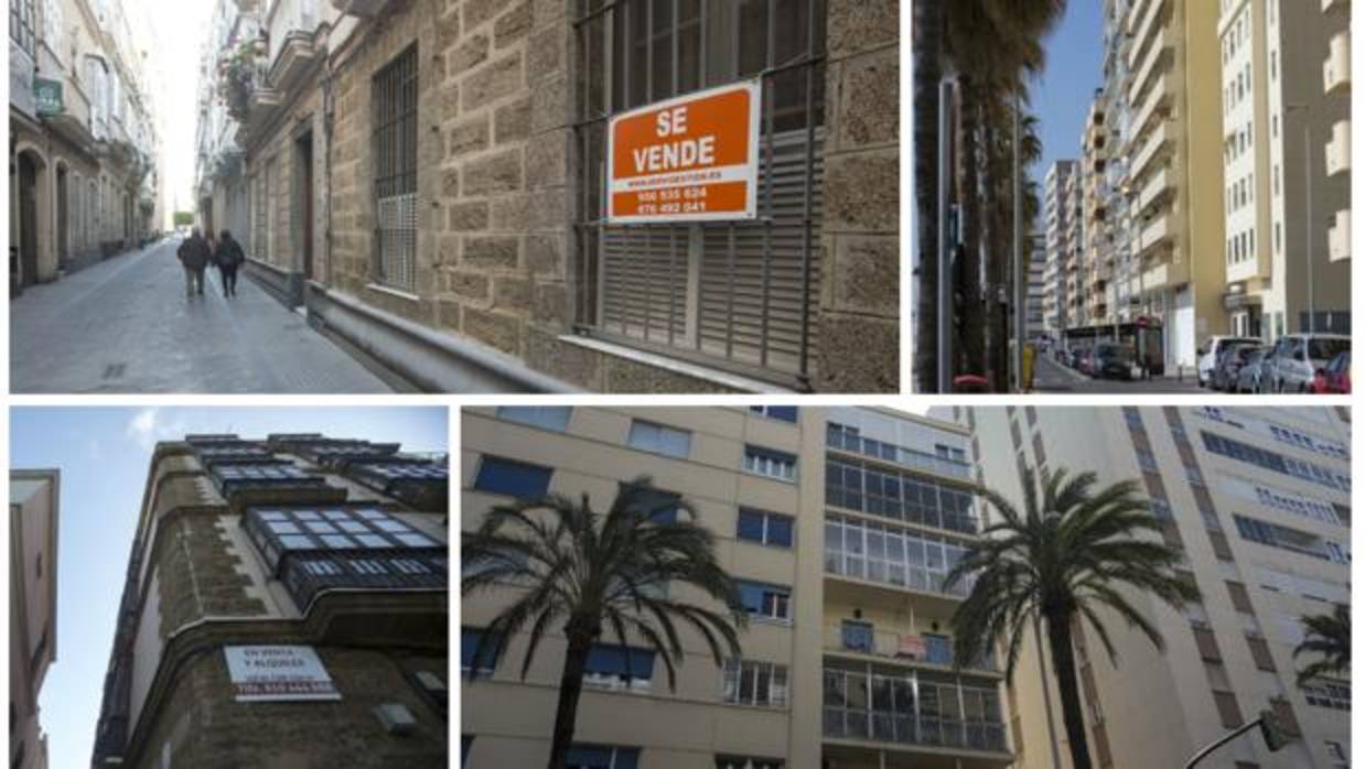 Las viviendas en las zonas más cotizadas de Cádiz