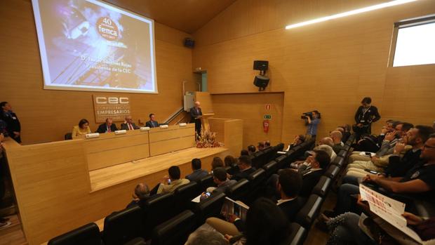 Momento de la celebración del acto de aniversario en la CEC