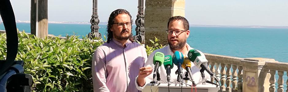 Los coordinadores provinciales de IU, Fernando Macías, y Podemos, José Ignacio García.