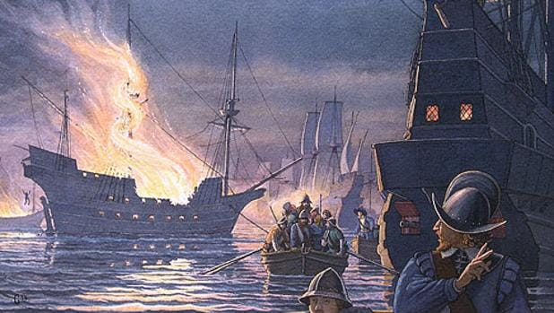 Al descubierto el primer barco que hundió el pirata Francis Drake en Cádiz