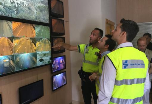 El centro de conservación de carreteras, desde donde se ha controlado todo el simulacro