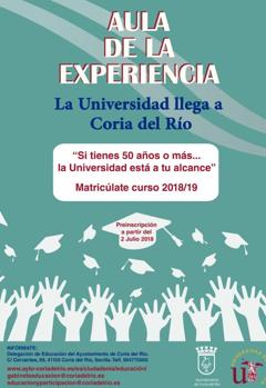 Cartel del Aula de la Experiencia