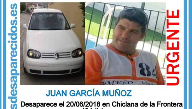 Buscan a Juan García Muñoz , desaparecido en Chiclana