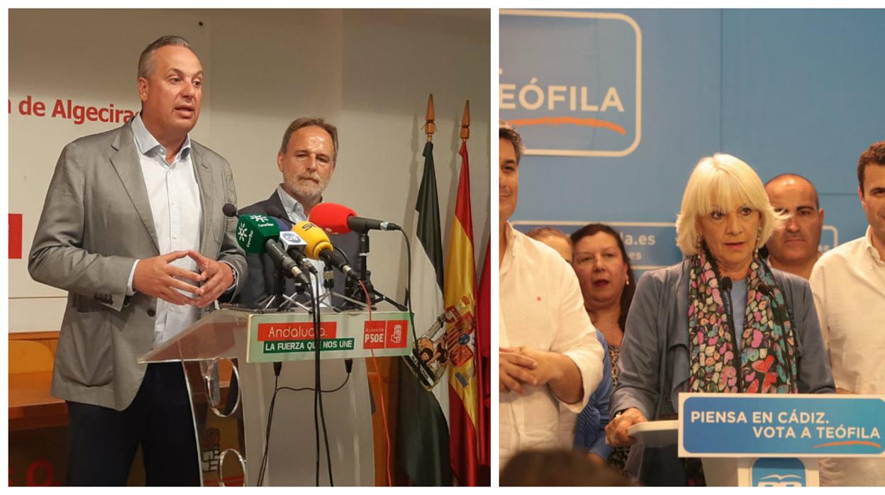 Juan Carlos Ruiz Boix, vicesecretario provincial del PSOE, y Teófila Martinez, diputada provincial del PP.