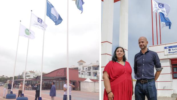 Cádiz y Chiclana ya lucen las banderas azules en sus playas