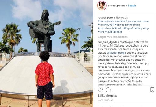 Alejandro Sanz se emociona con una foto de su hijo Dylan y Paco de Lucía