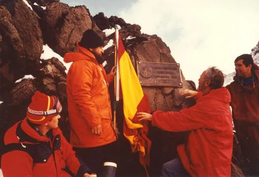 Expedición a la Antártida en el año 1993.