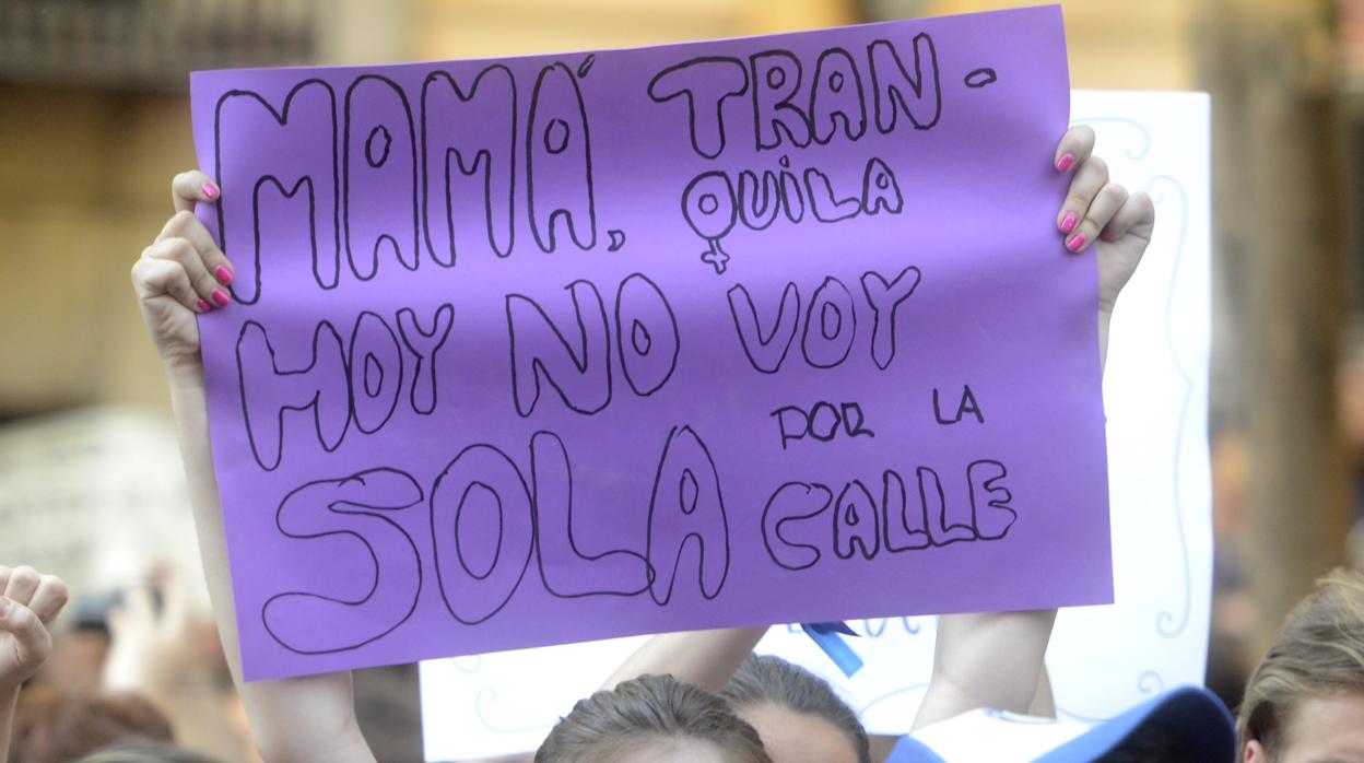 Manifestación contra la sentencia a la Manada