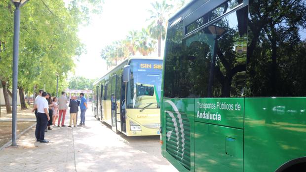 Dos nuevos y más grandes autobuses para la línea Mairena-Viso-Carmona