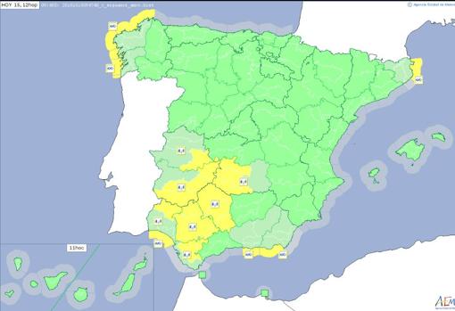 La provincia de Cádiz, en alerta amarilla por la borrasca Michael