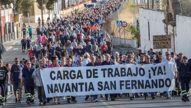 Trabajadores de Navantia, expectantes ante la actuación de España con Arabia Saudí