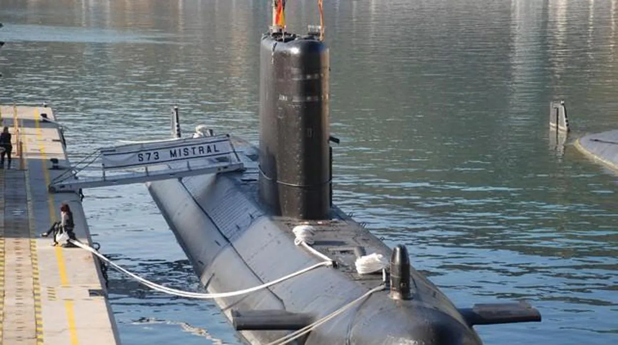 El submarino 'Mistral' podrá visitarse en el Puerto de Cádiz.