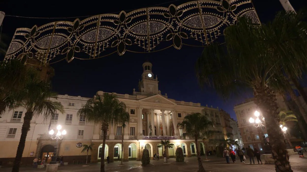 Plaza del Ayuntamiento el lunes 3 de diciembre por la noche.