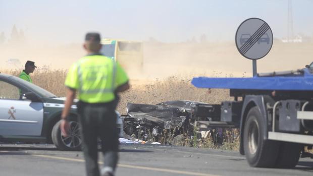 Tres personas muertas al salirse de la vía su vehículo y caer a la cuneta en la carretera de Osuna a Écija