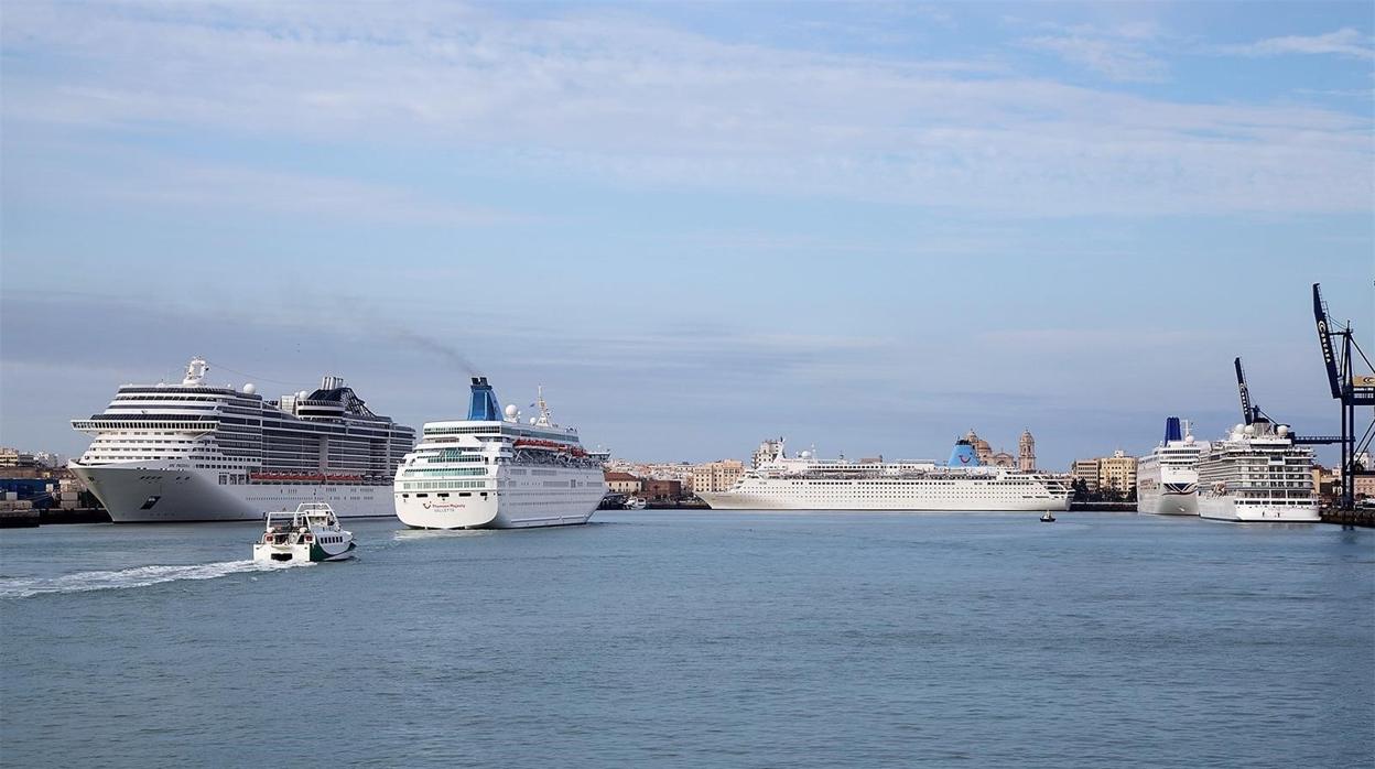 El puerto de Cádiz supera las 300 escalas de cruceros por primera vez en su historia