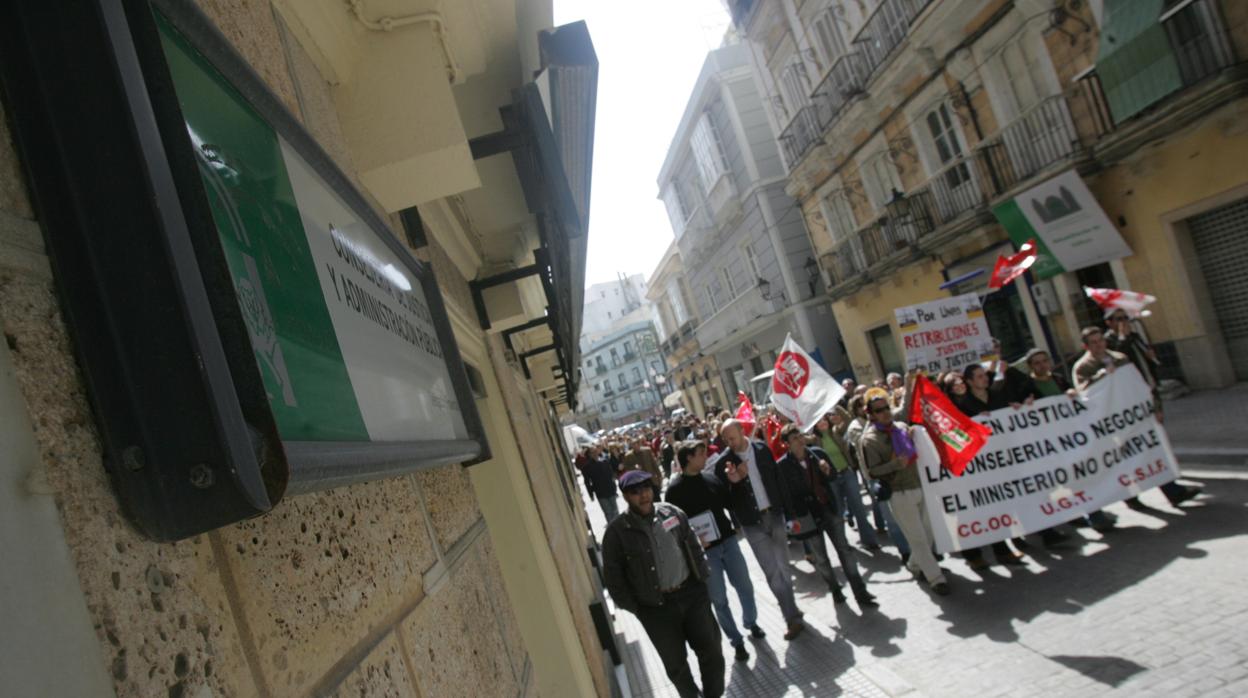 Foto de archivo de una marcha reivindicativa