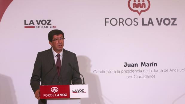 Juan Marín (Cs), único representante gaditano en el nuevo Gobierno andaluz