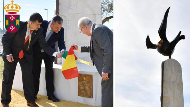 Tomares inaugura un monumento que señala el kilómetro cero del Cordel Triana-Villamanrique